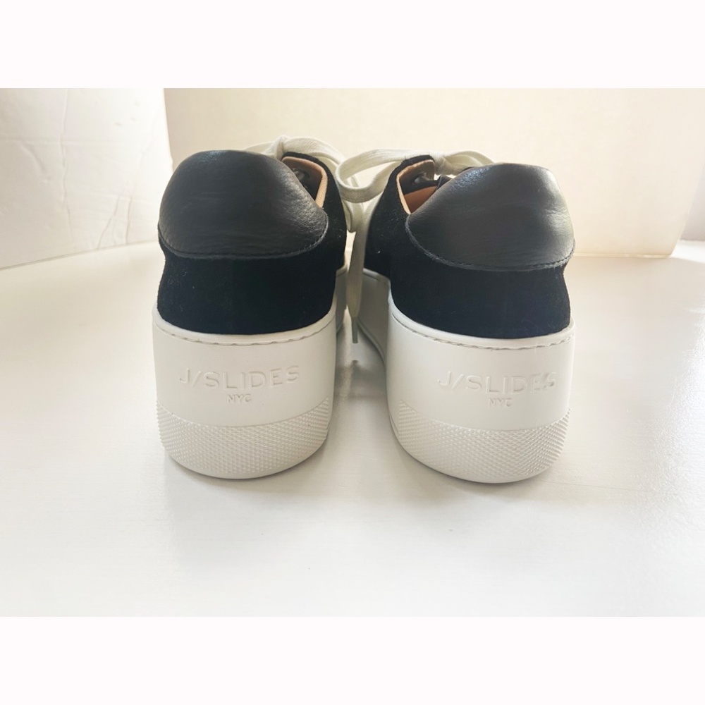 NWOT J Slides MAYA Women's Leather and Suede Platform Sneaker - Picture 4 of 9
